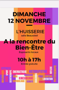 dimanche 12 novembre lettering créatif au salon "à la rencontre du bien-être" à l'Huisserie 10h-17h